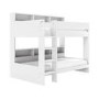 White Bunk Bed with Storage Shelves and Drawer - Aire