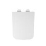 Close Coupled Rimless Closed Back Toilet with Soft Close Seat & Matt Black Push Button - Albi