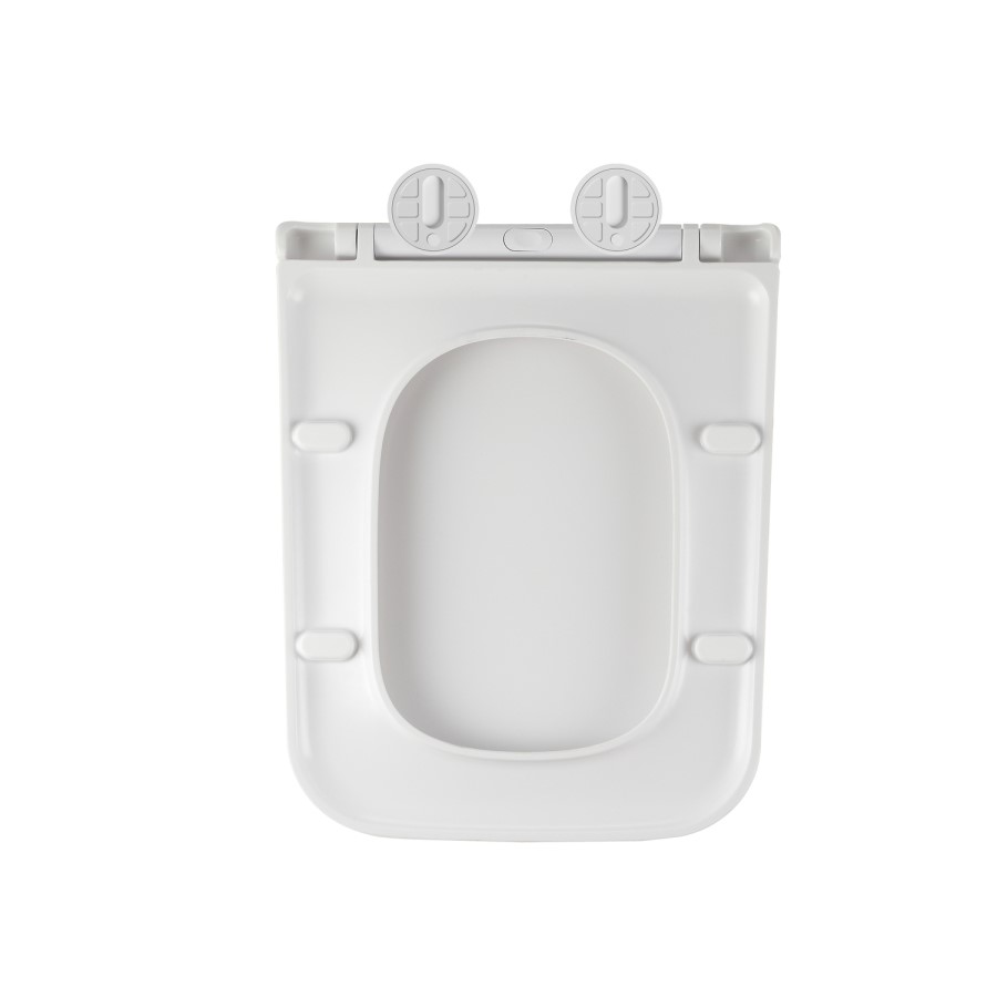 Wall Hung Toilet with Soft Close Seat, Pneumatic Chrome Flush Plate, 820mm Frame & Cistern - Albi