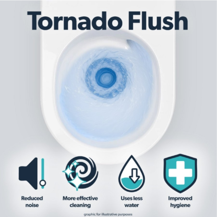 Wall Hung Toilet with Soft Close Seat, White Glass Sensor Flush Plate, 1168mm Frame & Cistern - Albi