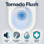 Wall Hung Toilet with Soft Close Seat, Black Glass Sensor Flush Plate, 1168mm Frame & Cistern - Albi