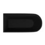 Matt Black Freestanding Shower Bath Single Ended Left Hand Corner with Black Bath Screen 1650 x 800mm - Amaro
