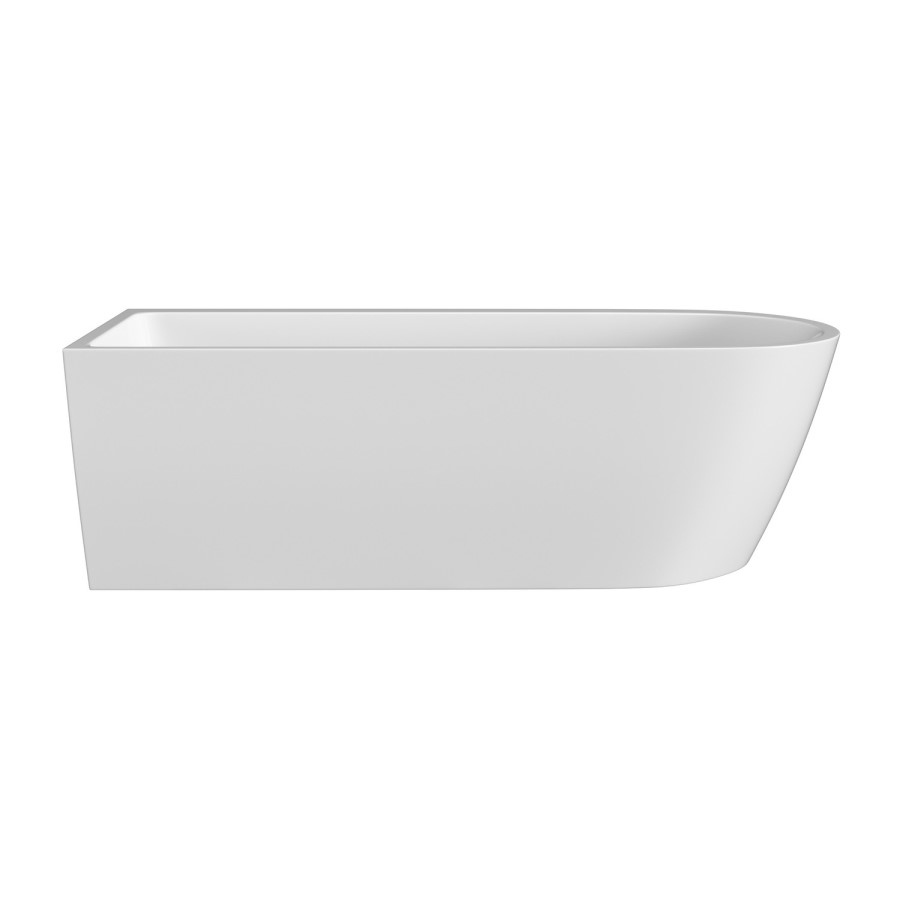 Freestanding Shower Bath Single Ended Left Hand Corner with Chrome Bath Screen 1800 x 800mm - Amaro