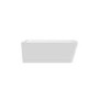 Freestanding Single Ended Left Hand Corner Shower Bath with Chrome Bath Screen with Towel Rail 1500 x 740mm - Kona