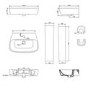Chrome Freestanding Right Hand Shower Bath Suite with Toilet and Basin - Amaro