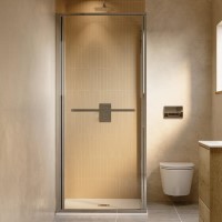 800x800mm Chrome In- Fold Sliding Shower Enclosure 6mm Glass with Shower Tray - Apollo