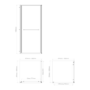 900x900mm Chrome In-Fold Sliding Shower Enclosure 6mm Glass and Shower Tray - Apollo
