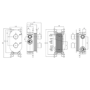 Brushed Bronze 2 Outlet Wall Mounted Thermostatic Mixer Shower Set with Hand Shower and Wall Bracket - Arissa