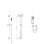 ONLY OPENED - Brushed Brass Single Outlet Thermostatic Mixer Shower Set with Hand Shower - Arissa