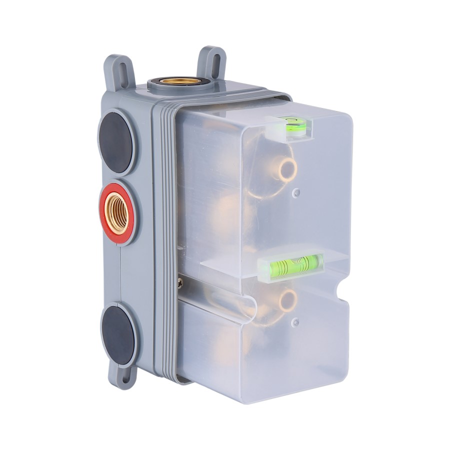 ONLY OPENED - Brushed Brass 1 Outlet Concealed Thermostatic Shower Valve with Dual Control - Arissa