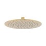 Brushed Brass 2 Outlet Wall Mounted Thermostatic Mixer Shower Set With Hand Shower - Arissa
