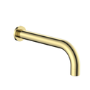 Brushed Brass Triple Outlet Wall Mounted Thermostatic Mixer Shower Set With Hand Shower and Bath Filler Spout - Arissa