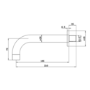 Brushed Bronze 2 Outlet Thermostatic Mixer Shower Set with Bath Filler Spout and Integrated Hand Shower - Arissa