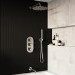 Chrome 3 Outlet Wall Mounted Thermostatic Mixer Shower Set With Hand Shower and Pencil Bath Filler Spout - Arissa