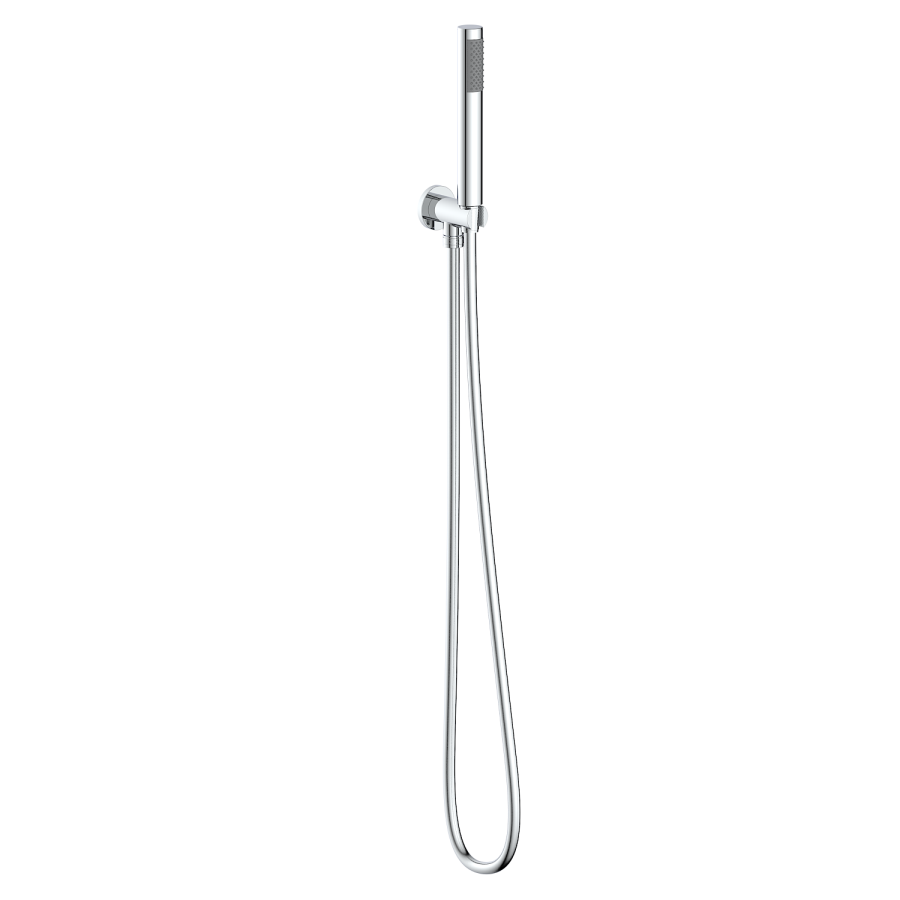 Chrome 3 Outlet Wall Mounted Thermostatic Mixer Shower Set With Hand Shower and Pencil Bath Filler Spout - Arissa
