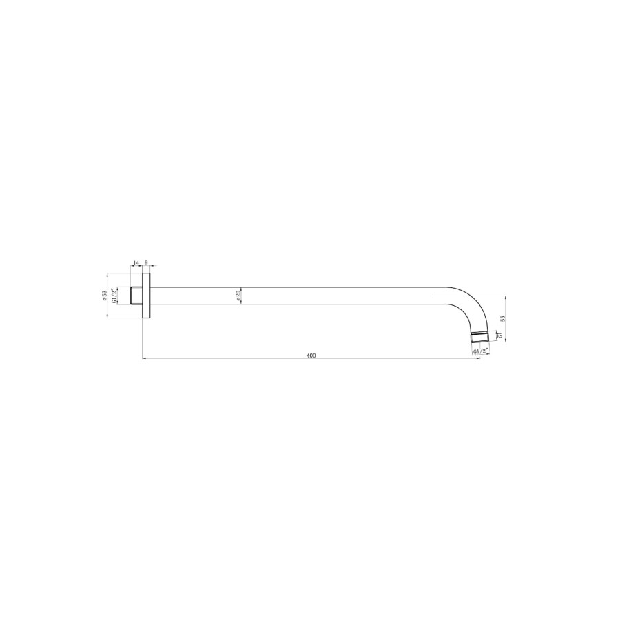 Chrome 3 Outlet Wall Mounted Thermostatic Mixer Shower Set With Hand Shower and Pencil Bath Filler Spout - Arissa