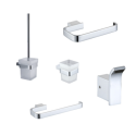 BUN/ARICTBH120/93801 Chrome 5 Piece Bathroom Accessory Set - Arissa