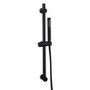 Black 1 Outlet Thermostatic Mixer Shower Set with Pencil Hand Shower & Slide Rail Kit- Arissa