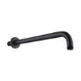 Black 2 Outlet Wall Mounted Thermostatic Mixer Shower Set with Bath Filler Spout - Arissa