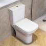 Close Coupled Rimless Open Back Toilet with Soft Close Seat - Austin