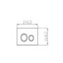 Wall Hung Rimless Toilet with Soft Close Seat, Chrome Mechanical Flush Plate, 1160mm Frame & Cistern - Austin