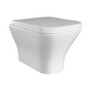 Wall Hung Rimless Toilet with Soft Close Seat, Black Mechanical Flush Plate, 1160mm Frame & Cistern - Austin