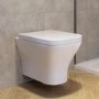 Wall Hung Rimless Toilet with Soft Close Seat - Austin