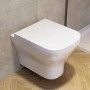 Wall Hung Rimless Toilet with Soft Close Seat - Austin