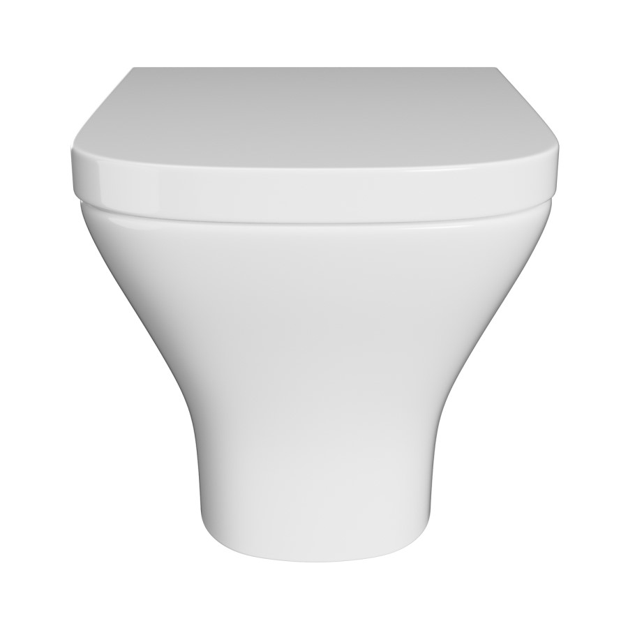 Wall Hung Rimless Toilet with Soft Close Seat - Austin