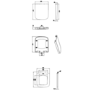 Close Coupled Rimless Open Back Toilet with Soft Close Seat - Austin
