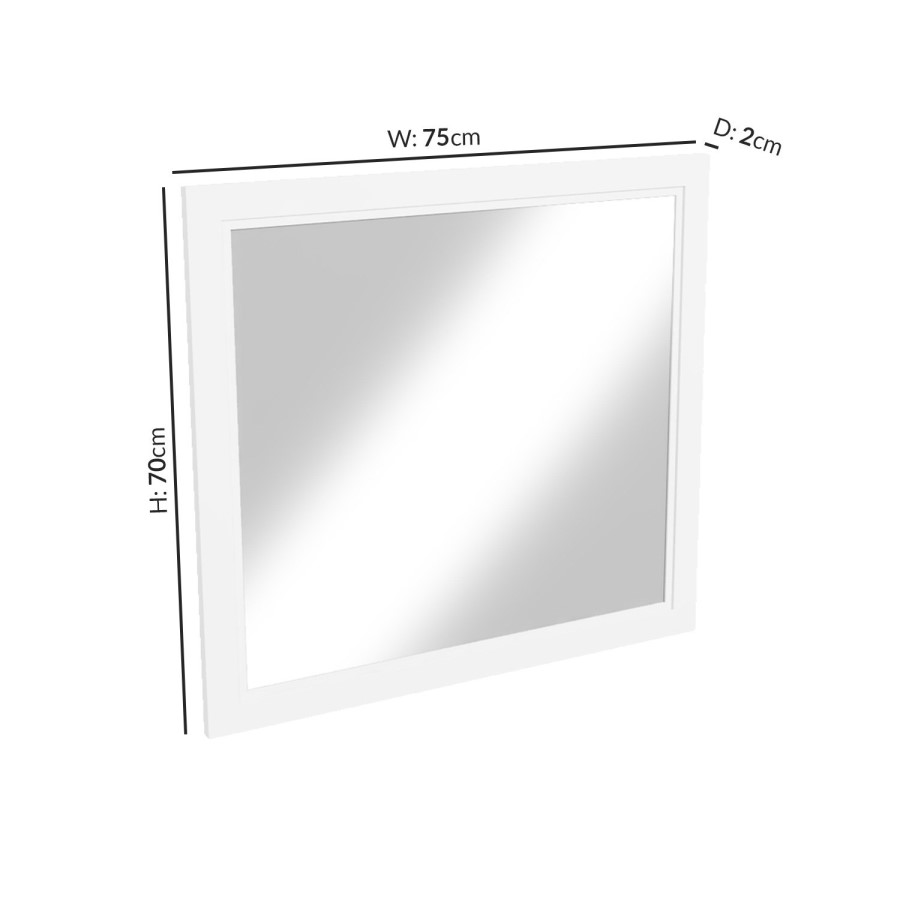 600mm White Freestanding Vanity Unit with Basin - Avebury