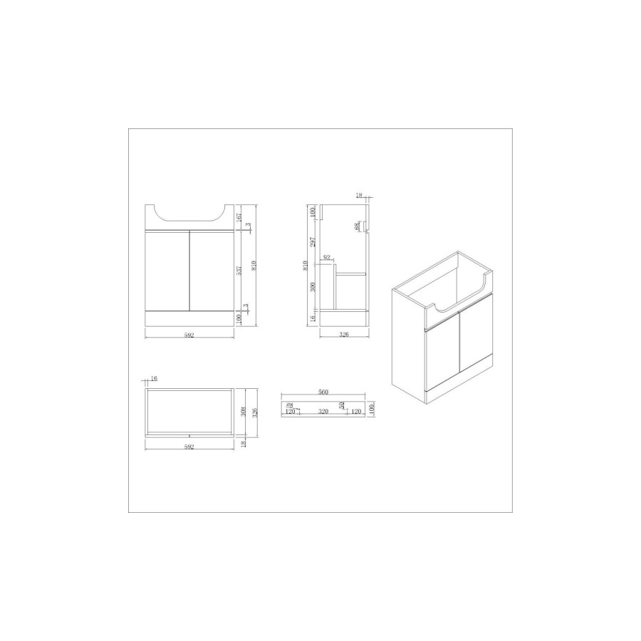 1100mm Beige Right Hand Toilet and Sink Unit with Square Toilet and Chrome Fittings - Bali