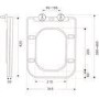1100mm Black Right Hand Toilet and Sink Unit with Chrome Fittings - Unit & Basin Only - Bali