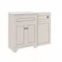 1100mm Beige Toilet and Sink Unit with Traditional Toilet – Baxenden