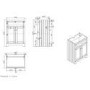 1100mm Burgundy Toilet and Sink Unit with Traditional Toilet - Baxenden