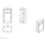 1100mm Burgundy Toilet and Sink Unit with Traditional Toilet - Baxenden