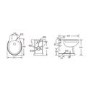 1400mm Beige Toilet and Sink Unit with Traditional Toilet – Baxenden