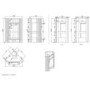 580mm Beige Corner Freestanding Cloakroom Vanity Unit with Basin - Baxenden