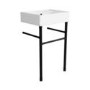 500mm 1 Tap Hole Basin with Black Wash Stand - Bowen