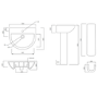 Single Ended 1500mm Bath Suite with Toilet Basin and Panels - Alton