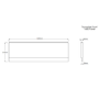 Single Ended Shower Bath with Front Panel & Chrome Bath Screen 1600 x 700mm - Alton