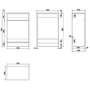 1700mm Chrome Shower Bath Suite with White Toilet & Sink Unit - Alton