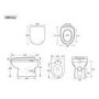 1700mm Chrome Shower Bath Suite with White Toilet & Sink Unit - Alton