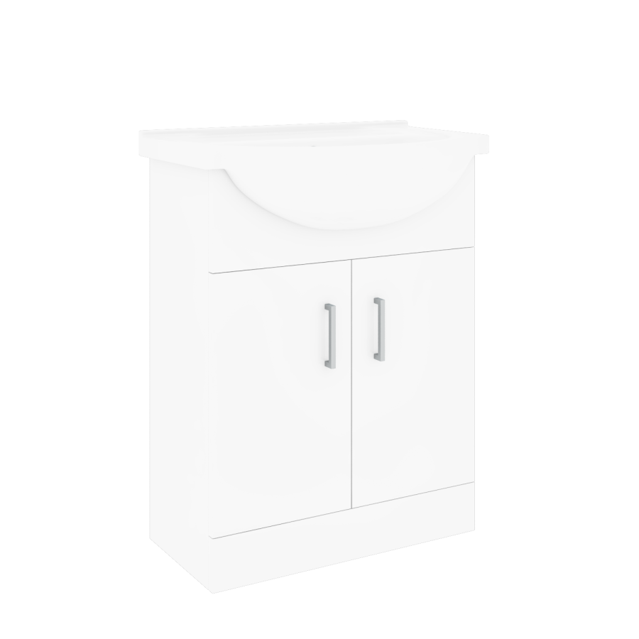 1700mm Chrome Shower Bath Suite with White Toilet & Sink Unit - Alton