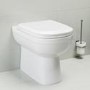 1700mm Chrome Shower Bath Suite with White Toilet & Sink Unit - Alton