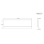 Single Ended Shower Bath with Front Panel & Chrome Bath Screen with Towel Rail 1700 x 700mm - Alton