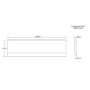Single Ended Shower Bath with Front Panel & Chrome Bath Screen 1800 x 800mm - Alton