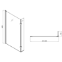 1500mm Left Hand Black Shower Bath Suite with Toilet Basin & Panels - Lomax