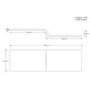 L Shaped Shower Bath with Front Panel & Brushed Brass Bath Screen, Left Hand 1500 x 850mm - Lomax