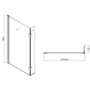 1700mm Left Hand Shower Bath Suite with Toilet Basin & Panels - Lomax